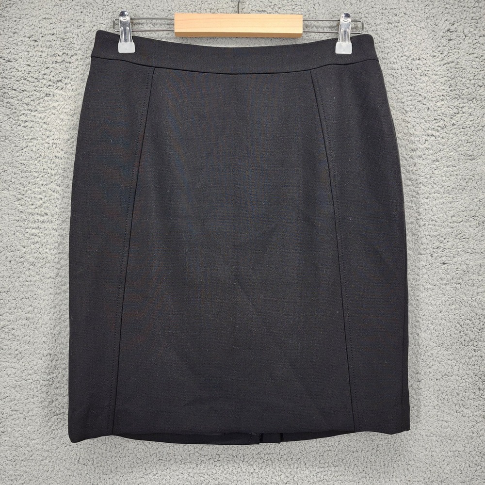 Halogen‎ Womens Black Tailored Pencil Skirt Size 12 Career Office HA279886